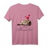 Lieblings Schlafshirt Katze mit Herz – Kuscheliges Katzenmotiv Pyjama T-Shirt für Katzenliebhaber und Tierfreunde