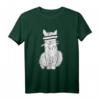 Anonyme Katze T-Shirt – Kreatives Katzenmotiv, perfekt als Weihnachts- oder Geburtstagsgeschenk für Katzenliebhaber und Kunstfans