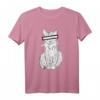 Anonyme Katze T-Shirt – Kreatives Katzenmotiv, perfekt als Weihnachts- oder Geburtstagsgeschenk für Katzenliebhaber und Kunstfans