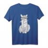 Anonyme Katze T-Shirt – Kreatives Katzenmotiv, perfekt als Weihnachts- oder Geburtstagsgeschenk für Katzenliebhaber und Kunstfans