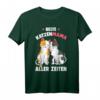 Beste Katzen Mama aller Zeiten Katzenmama Katze Damen T-Shirt - Lustiges Geschenk für Katzenliebhaberinnen zum Geburtstag, Weihnachten & Ostern