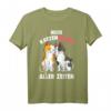 Beste Katzen Mama aller Zeiten Katzenmama Katze Damen T-Shirt - Lustiges Geschenk für Katzenliebhaberinnen zum Geburtstag, Weihnachten & Ostern