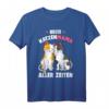 Beste Katzen Mama aller Zeiten Katzenmama Katze Damen T-Shirt - Lustiges Geschenk für Katzenliebhaberinnen zum Geburtstag, Weihnachten & Ostern