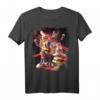 Galaxy Laser Cat On Burger - Lustiges Weltraum-Katzen T-Shirt mit Doppelnaht, perfekt für Katzen- und Weltraumfans