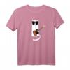 Lustiges Katzen- und Bass-Gitarre Spielendes T-Shirt – Perfekt für Musiker, Bass-Liebhaber und Katzenfreunde als Geschenk zu Weihnachten oder Geburtstag