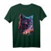 Katze Synthwave 80s T-Shirt – Retro Katzenmotiv im 80er Stil für Katzenliebhaber und Synthwave Fans
