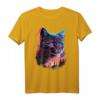 Katze Synthwave 80s T-Shirt – Retro Katzenmotiv im 80er Stil für Katzenliebhaber und Synthwave Fans