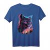 Katze Synthwave 80s T-Shirt – Retro Katzenmotiv im 80er Stil für Katzenliebhaber und Synthwave Fans