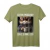 Kaffee Morgenmuffel Mitarbeiter T-Shirt mit lustigem Katzen Spruch – Ironisches Geschenk für Kollegen, Teenager & Katzenliebhaber
