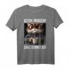 Kaffee Morgenmuffel Mitarbeiter T-Shirt mit lustigem Katzen Spruch – Ironisches Geschenk für Kollegen, Teenager & Katzenliebhaber