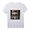 Kaffee Morgenmuffel Mitarbeiter T-Shirt mit lustigem Katzen Spruch – Ironisches Geschenk für Kollegen, Teenager & Katzenliebhaber