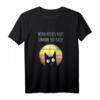 Wenn nichts mehr hilft umarme die Katze Retro Sunset T-Shirt – Lustiges Katzenmotiv für Stressabbau & Entspannung