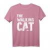 The walking Cat Katzen T-Shirt – Lustiges Vintage Retro Geschenk für Katzenliebhaber, Katzenbesitzer & Katzenfans zu Geburtstag & Weihnachten