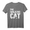 The walking Cat Katzen T-Shirt – Lustiges Vintage Retro Geschenk für Katzenliebhaber, Katzenbesitzer & Katzenfans zu Geburtstag & Weihnachten