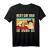 40 Geburtstag Cat Dad Ever T-Shirt – Lustiges Katzen Design für Katzenliebhaber & Vatertag Geschenk