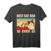 40 Geburtstag Cat Dad Ever T-Shirt – Lustiges Katzen Design für Katzenliebhaber & Vatertag Geschenk