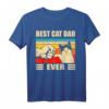 40 Geburtstag Cat Dad Ever T-Shirt – Lustiges Katzen Design für Katzenliebhaber & Vatertag Geschenk