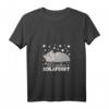 Damen Schlafshirt mit Katze – Niedlicher Pyjama mit V-Ausschnitt und Sternen, Perfekt für Katzenliebhaber & bequemer Schlafanzug für Kinder & Erwachsene