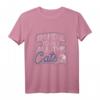 Ich bin hier um alle Katzen zu streicheln - Süßes Katzen T-Shirt für Tierliebhaber und Haustierbesitzer, ideales Geschenk für Weihnachten, Geburtstag & Halloween
