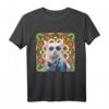 Buntes Mandala Muster Batik Hippie Katze T-Shirt – Perfekt für Partys, Halloween & als buntes Geschenk für Farbenfrohe