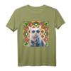 Buntes Mandala Muster Batik Hippie Katze T-Shirt – Perfekt für Partys, Halloween & als buntes Geschenk für Farbenfrohe