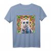 Buntes Mandala Muster Batik Hippie Katze T-Shirt – Perfekt für Partys, Halloween & als buntes Geschenk für Farbenfrohe