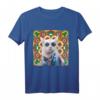 Buntes Mandala Muster Batik Hippie Katze T-Shirt – Perfekt für Partys, Halloween & als buntes Geschenk für Farbenfrohe