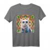 Buntes Mandala Muster Batik Hippie Katze T-Shirt – Perfekt für Partys, Halloween & als buntes Geschenk für Farbenfrohe