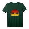 Retro Katzen T-Shirt für Katzenliebhaber mit Sonnenuntergang - Vintage Katzenmotiv