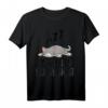 Offizielles Schlafshirt Pyjama Katze Kätzchen Kater – Lustiges Geschenk für Katzenliebhaber, Langschläfer & Morgenmuffel, Damen & Herren
