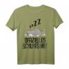 Offizielles Schlafshirt Pyjama Katze Kätzchen Kater – Lustiges Geschenk für Katzenliebhaber, Langschläfer & Morgenmuffel, Damen & Herren