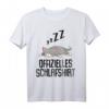 Offizielles Schlafshirt Pyjama Katze Kätzchen Kater – Lustiges Geschenk für Katzenliebhaber, Langschläfer & Morgenmuffel, Damen & Herren