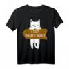 Süße Katze am Chillen | Dominantes Katzen-Design T-Shirt für Katzenliebhaber und Tierfreunde