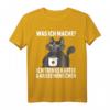 Was Ich Mache Ich Trinke Kaffee Und Hasse Menschen T-Shirt – Lustiges, Sarkastisches Katzenmotiv für Morgenmuffel und soziale Rückzüge