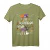 Durstige Hexe auf Hexen-Besen mit Katze - Lustiges Damen Halloween T-Shirt für Party & Kostümzubehör