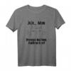 Jaja moin Fresse halten Kaffee Her, Mittelfinger Katze - Lustiges T-Shirt für Kaffee- und Katzenliebhaber, perfekt für Arbeit und Freizeit