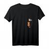 Lustiges Katzen T-Shirt mit V-Ausschnitt und gezeichneter Brusttasche – Perfektes Geschenk für Katzenliebhaber, Geburtstags- und Weihnachtsgeschenk