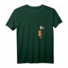 Lustiges Katzen T-Shirt mit V-Ausschnitt und gezeichneter Brusttasche – Perfektes Geschenk für Katzenliebhaber, Geburtstags- und Weihnachtsgeschenk