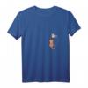 Lustiges Katzen T-Shirt mit V-Ausschnitt und gezeichneter Brusttasche – Perfektes Geschenk für Katzenliebhaber, Geburtstags- und Weihnachtsgeschenk