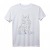 Sitzende Katze Maine Coon T-Shirt – Klassisch geschnitten, perfekt für Katzenliebhaber und Tierfreunde