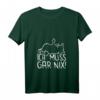 Damen faule Katze T-Shirt mit Statement - Ich muss gar nix, lustiges sarkastisches Katzen V-Ausschnitt Shirt für Misanthropen & Humorliebhaber