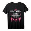 Lustiges Rentner T-Shirt 2022 - Ruhestand Geschenk für Rentnerinnen und Rentner mit Katze, perfekt für den Abschied und Renteneintritt