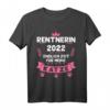 Lustiges Rentner T-Shirt 2022 - Ruhestand Geschenk für Rentnerinnen und Rentner mit Katze, perfekt für den Abschied und Renteneintritt