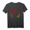 Retro Katze Silhouette T-Shirt – Geschenkidee für Katzenliebhaberinnen und Katzenliebhaber, Damen und Herren