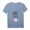Damen Katzen T-Shirt mit Spruch 'Ich arbeite hart damit meine Katze' - V-Ausschnitt, bequem und stilvoll