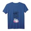 Damen Katzen T-Shirt mit Spruch 'Ich arbeite hart damit meine Katze' - V-Ausschnitt, bequem und stilvoll