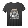 Ich wurde 40 als ich im Lockdown war - Lustiges Katzen T-Shirt für Geburtstag und Lockdown-Partys