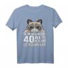 Ich wurde 40 als ich im Lockdown war - Lustiges Katzen T-Shirt für Geburtstag und Lockdown-Partys