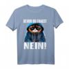 Lustiges Katzen Spruch T-Shirt - 'Bevor Du Fragst Nein!' Witziges Statement für Morgenmuffel, Nachtschichtarbeiter & Katzenfans