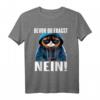 Lustiges Katzen Spruch T-Shirt - 'Bevor Du Fragst Nein!' Witziges Statement für Morgenmuffel, Nachtschichtarbeiter & Katzenfans